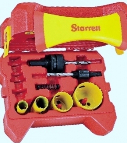 KDP04031-N Starrett DH Kit w/ 4 Holesaws and 3 Accessories